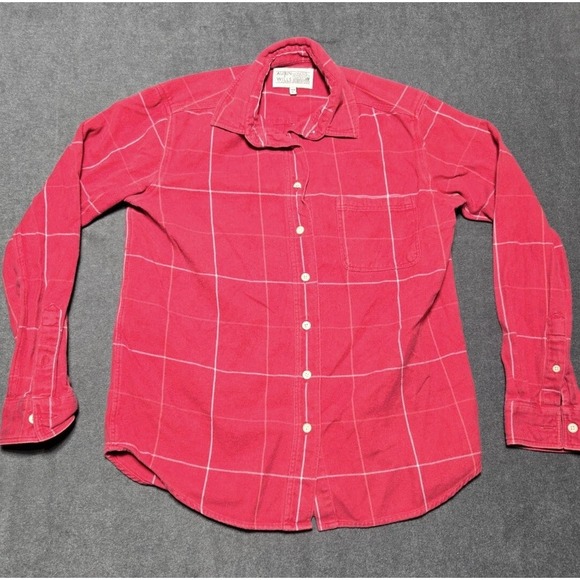 Other - Aubin & Wills Check Shirt Size UK 8 US Small Red Plaid Check London England‎